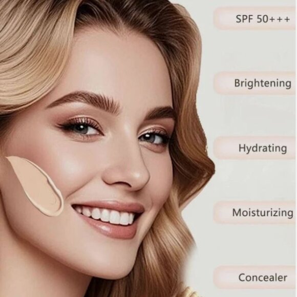 OCHEAL BB Cream with SPF 50+ | Full Coverage Tinted Moisturizer 02 Natural - Picture 2 of 2
